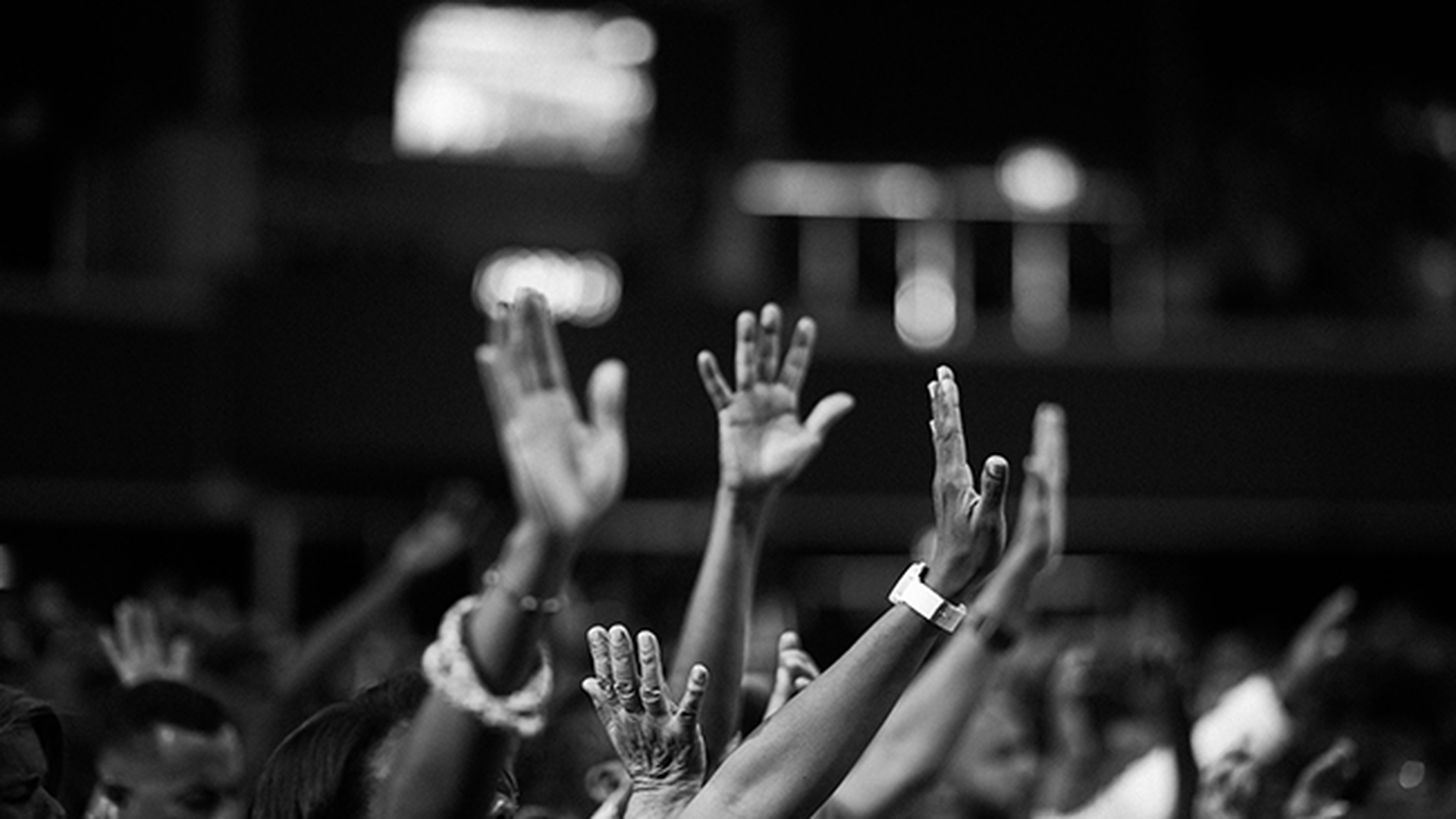 Congregation worshipping and giving